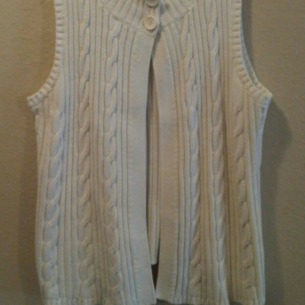 Kim Rogers Plus Size Sleeveless Cardigan Vest 1X
